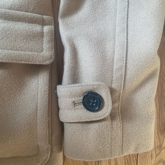 Banana Republic Camel Wool Coat Italian Fabric - Picture 4 of 5